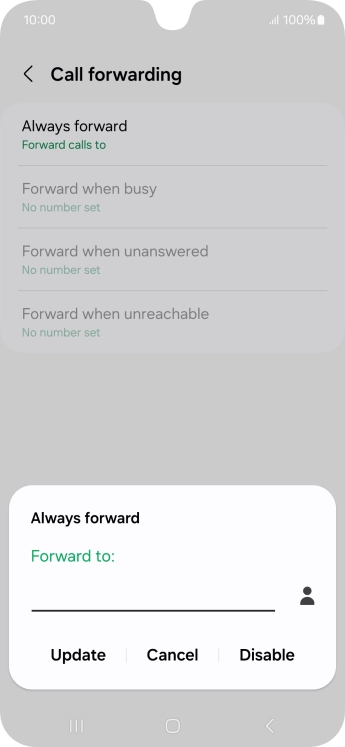 Press Disable.