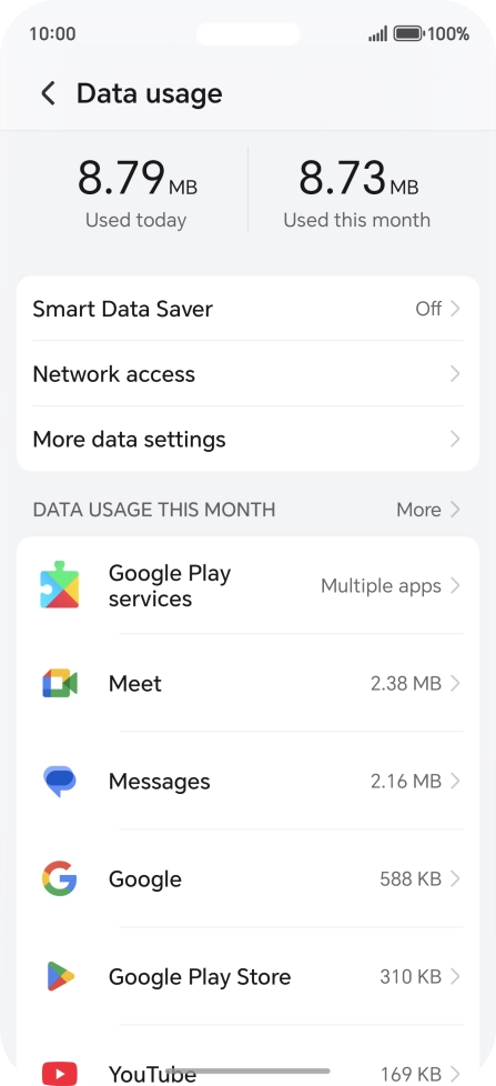 Press Network access.