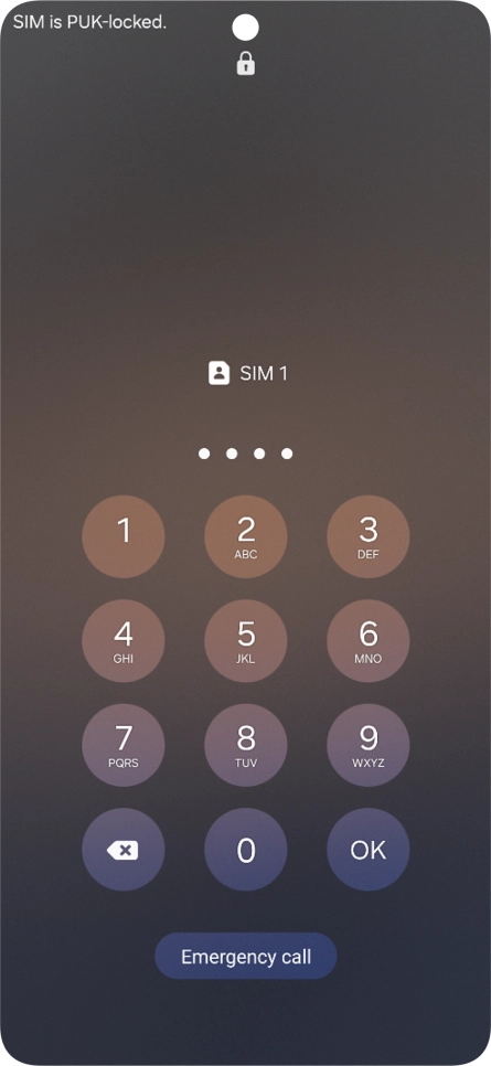 If you're asked to key in your PIN, do so and press OK. The default PIN is 1111.
