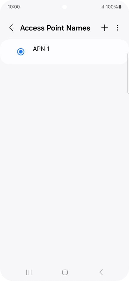 Press the add icon.