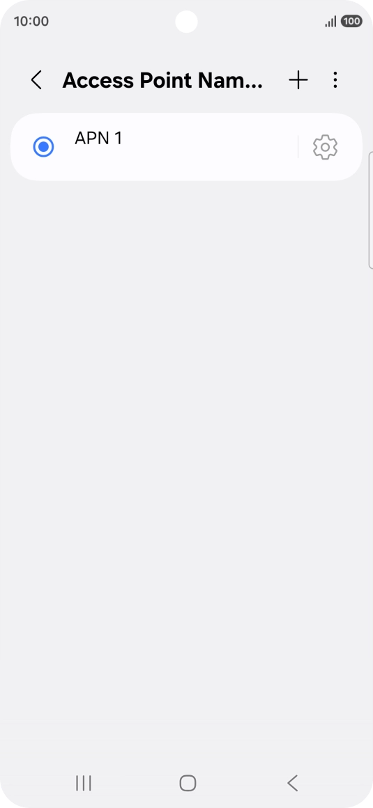 Press the add icon.