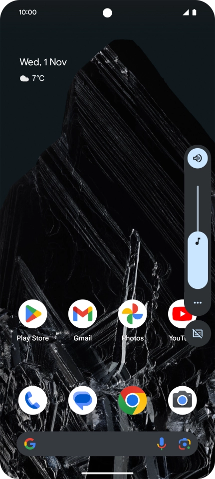 Press the sound mode icon.
