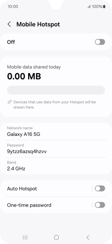 Press Network name.