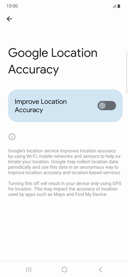 If you press the indicator next to 