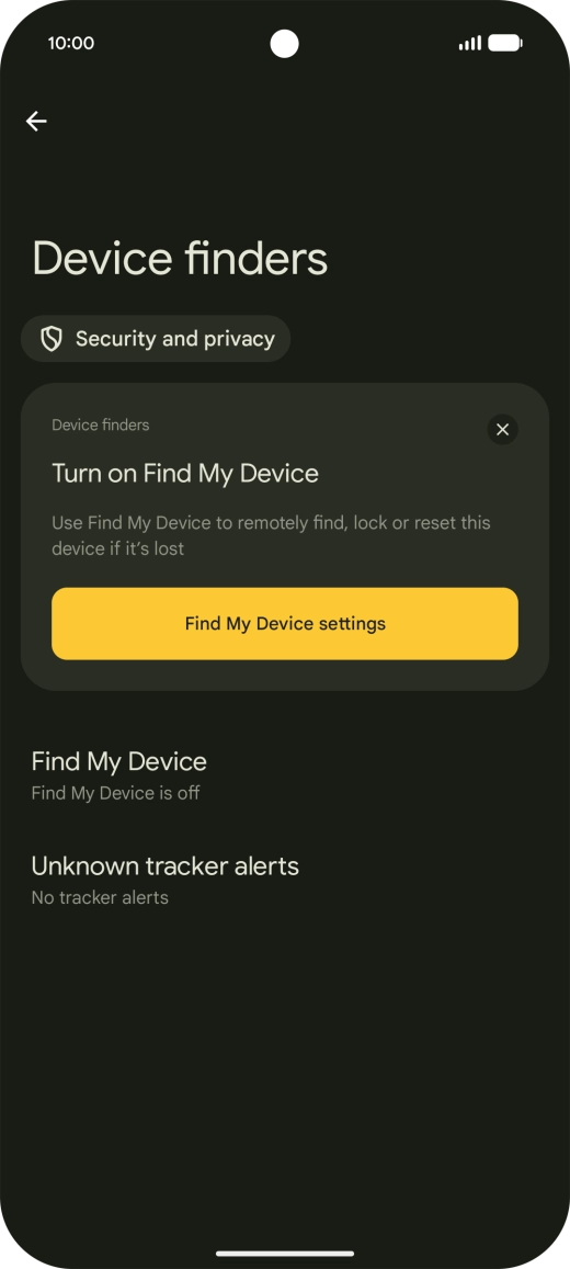 Press Find My Device.