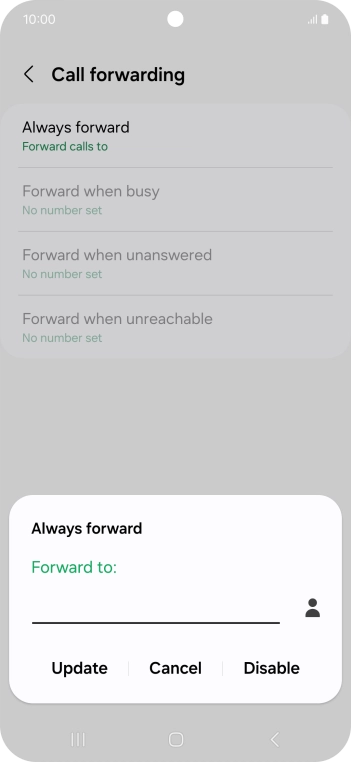 Press Disable.