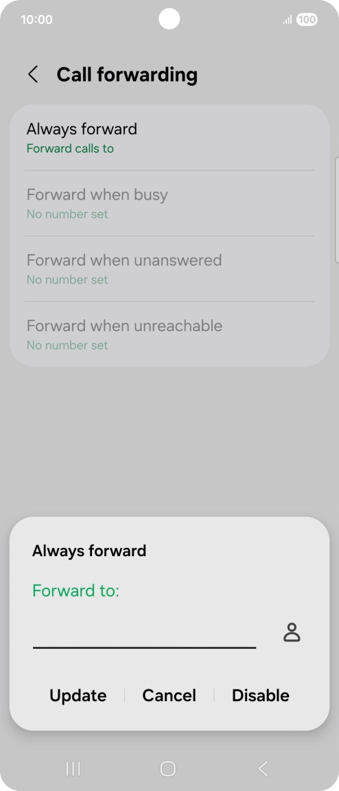 Press Disable.