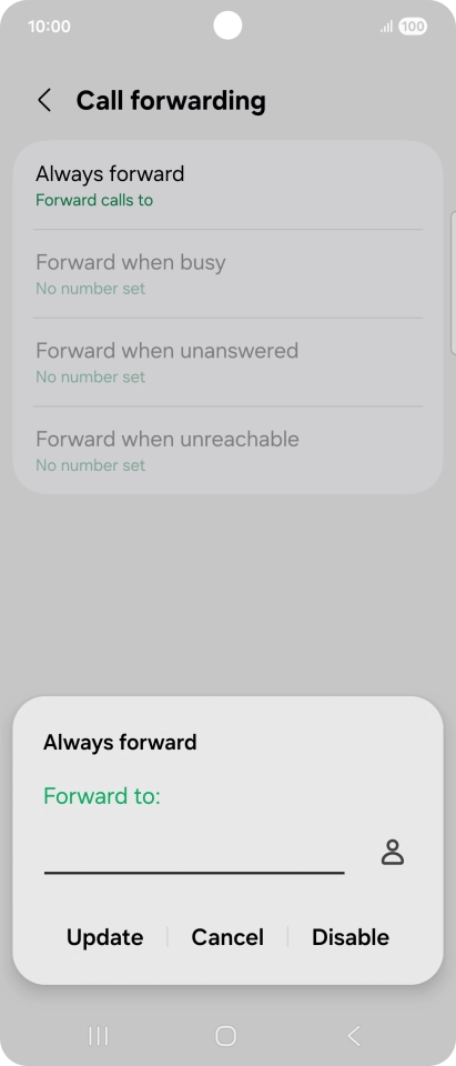 Press Disable.