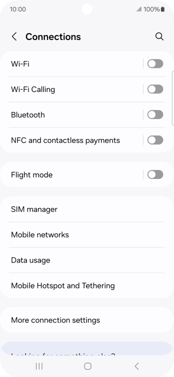 Press Wi-Fi.