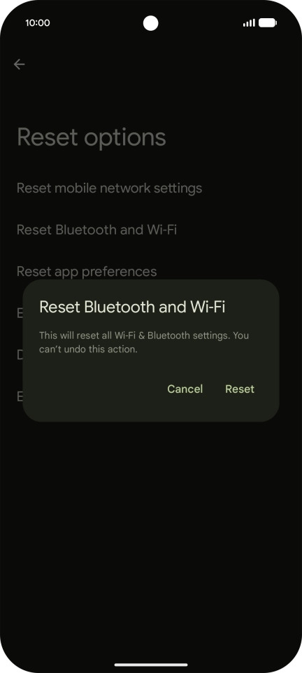 Press Reset.