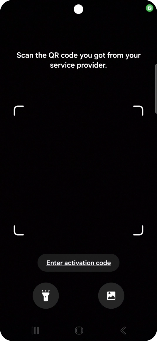 Place the QR code you've received inside the phone camera frame to scan the code.
