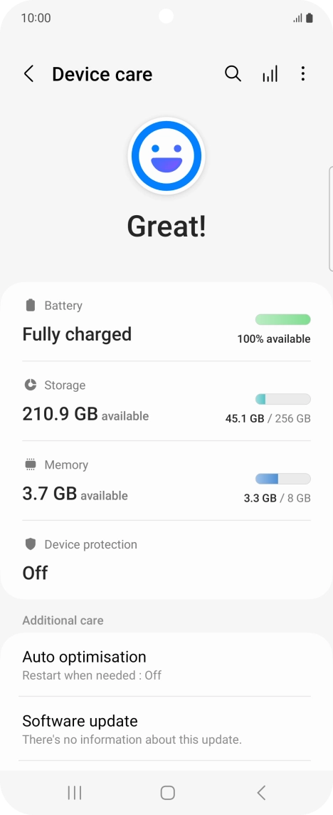 Press Battery.