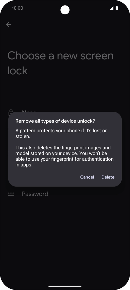Press Delete.