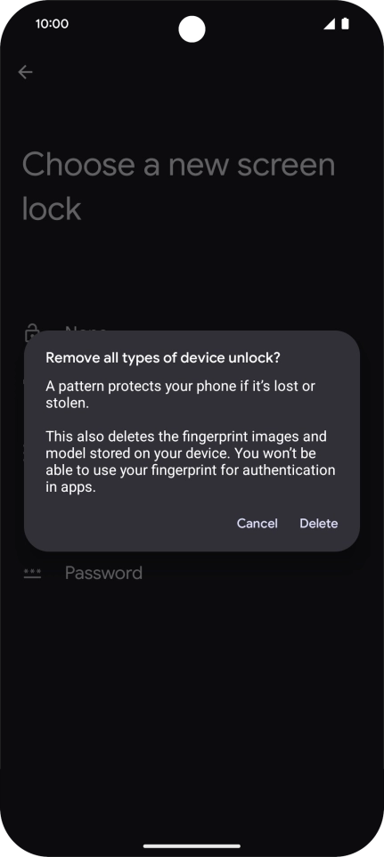Press Delete.