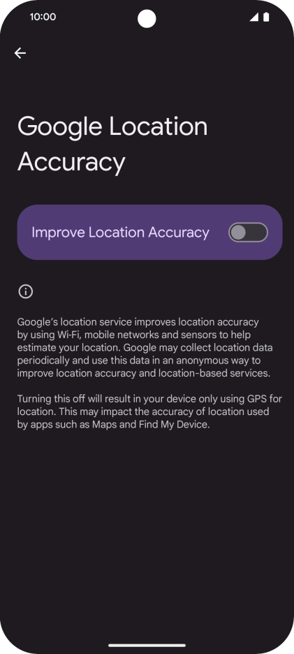 If you press the indicator next to 
