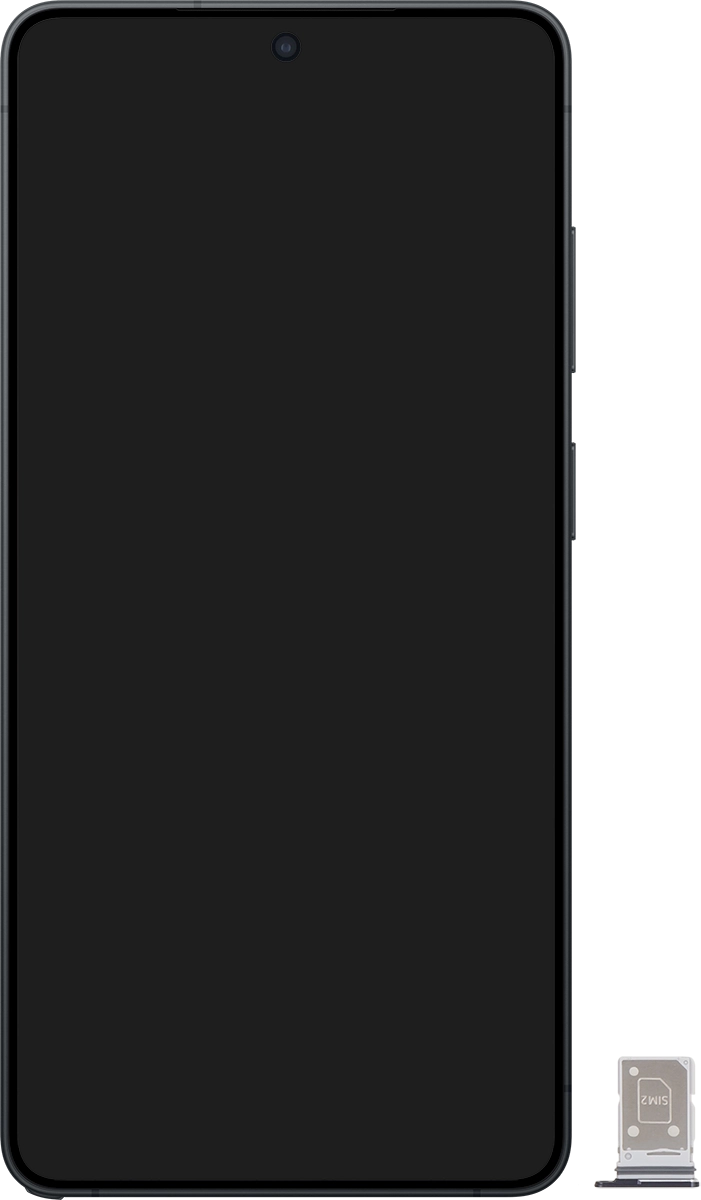 Turn your SIM as illustrated in the second SIM holder and place it in the SIM holder.