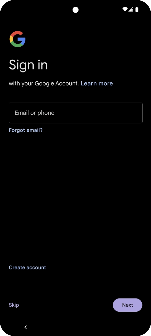 Follow the instructions on the screen to finish the activation.