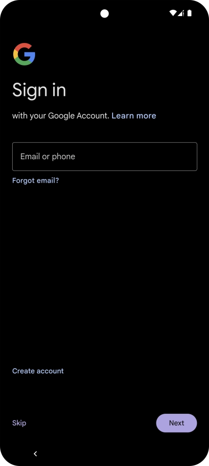 Follow the instructions on the screen to finish the activation.