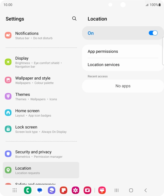 Press App permissions.