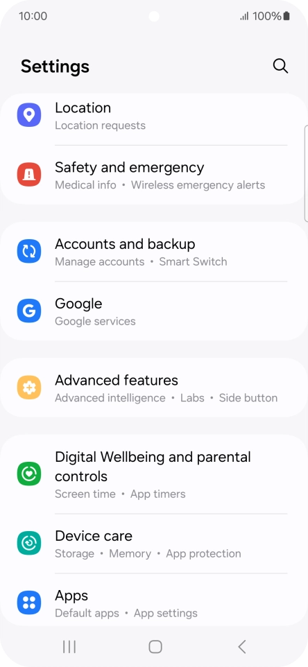 Press Google.