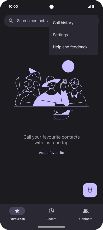Press Settings.