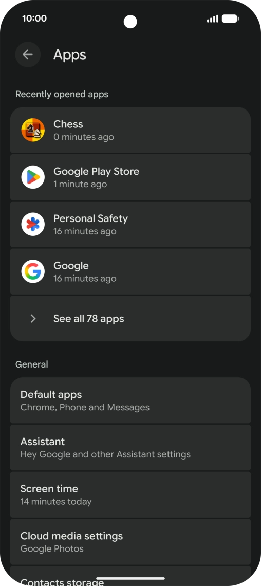 Press See all apps.