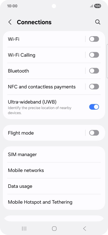 Press Wi-Fi.