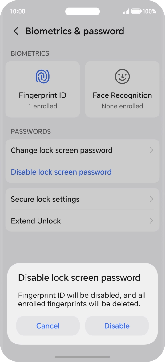 Press Disable.