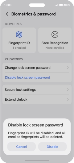 Press Disable.