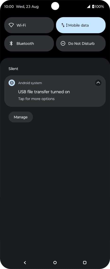 Press Tap for more options..