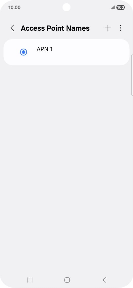Press the add icon.