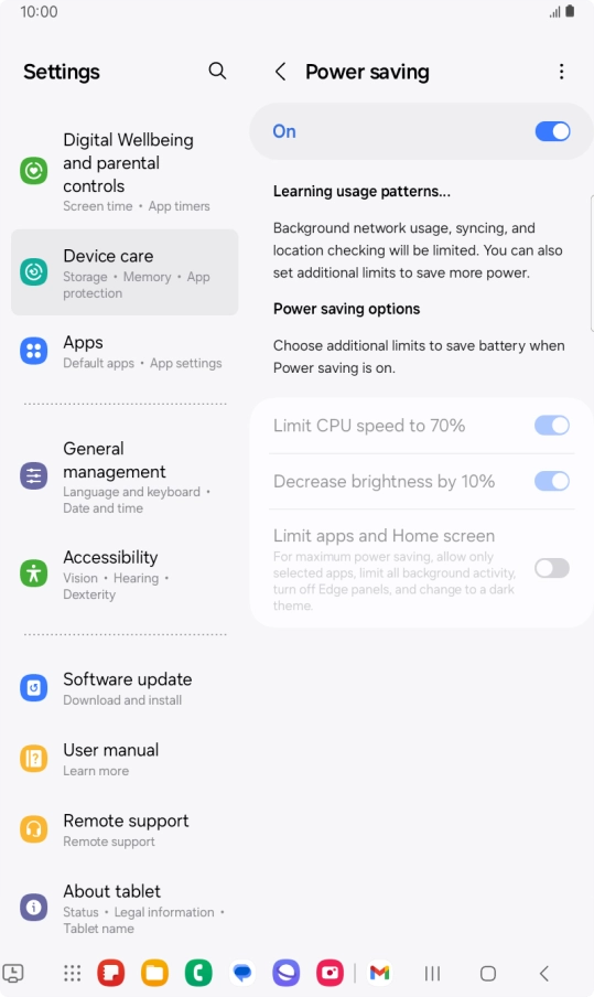 Press the Home key to return to the home screen.