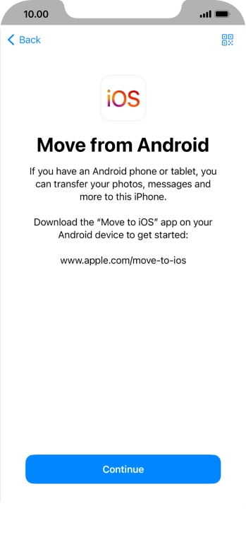 To transfer content to your phone, you need to install the app 