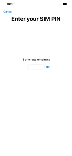If your SIM is locked, key in your PIN and press OK. The default PIN is 1111.