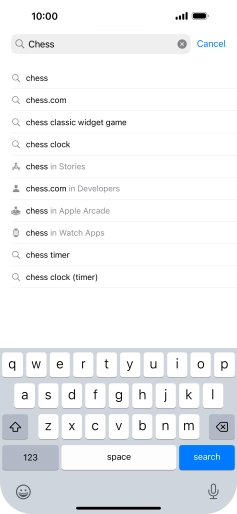 Press search.
