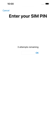 If your SIM is locked, key in your PIN and press OK. The default PIN is 1111.