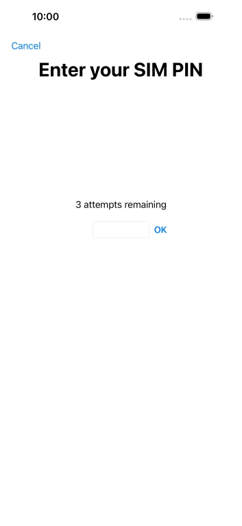 If your SIM is locked, key in your PIN and press OK. The default PIN is 1111.