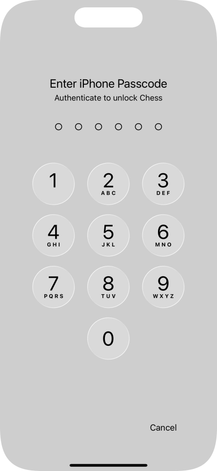 Use the phone lock code you created. The app is now no longer locked.