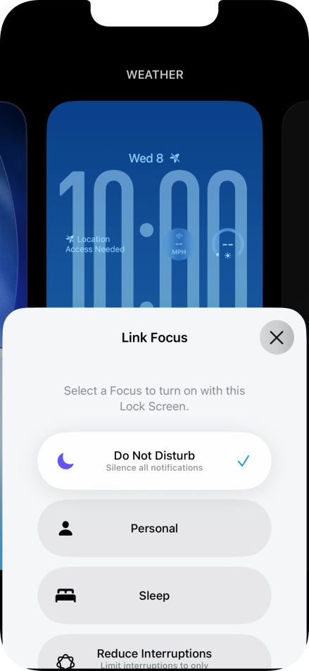 Press the close icon.