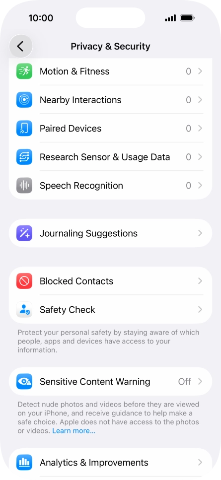 Press Sensitive Content Warning.