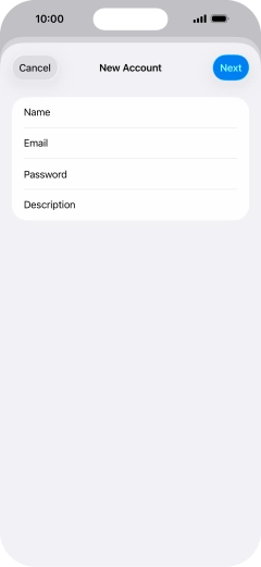 Press Description and key in the required name.