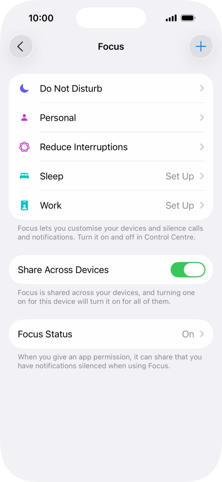 Press Do Not Disturb.