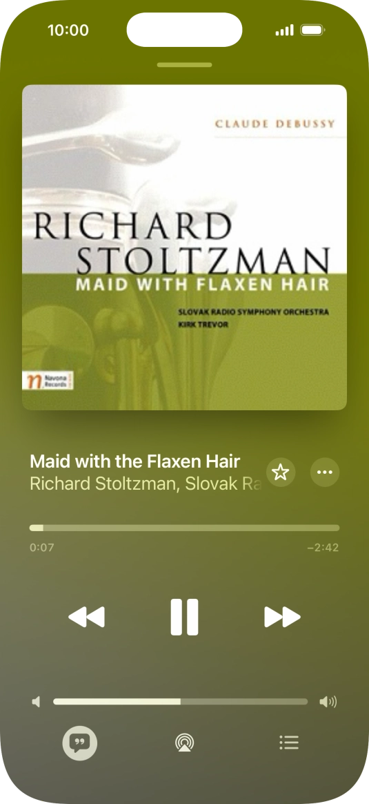 Press arrow right to go to the next audio file.