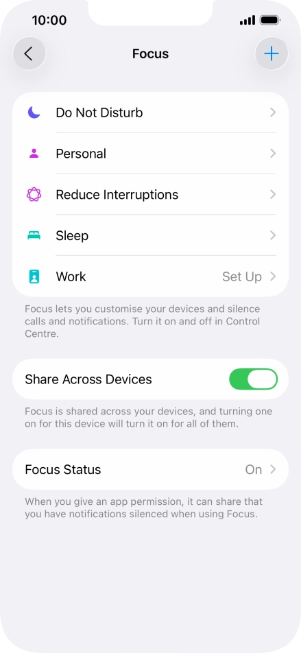 Press Do Not Disturb.