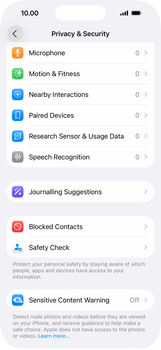 Press Sensitive Content Warning.