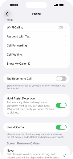 Press Wi-Fi Calling.