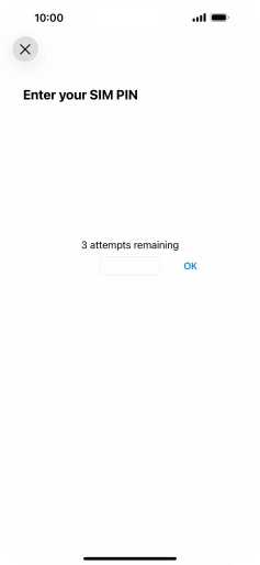 If your SIM is locked, key in your PIN and press OK. The default PIN is 1111.