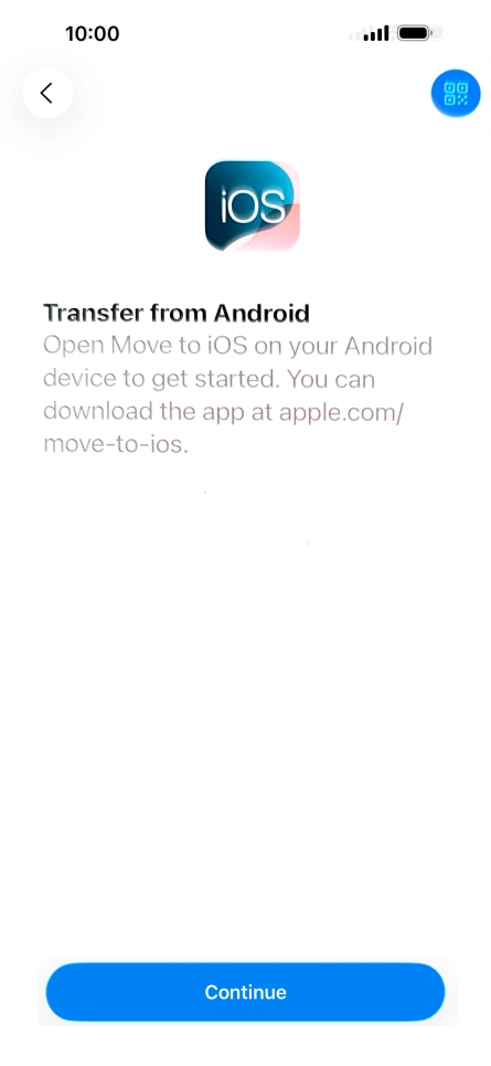 To transfer content to your phone, you need to install the app 