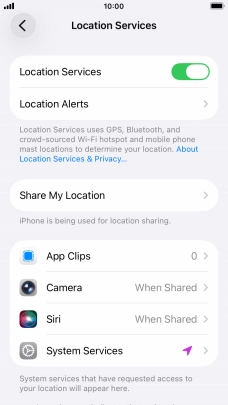 Press the required app.