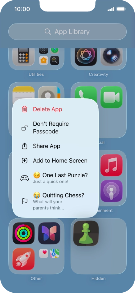 Press Don't Require Passcode.